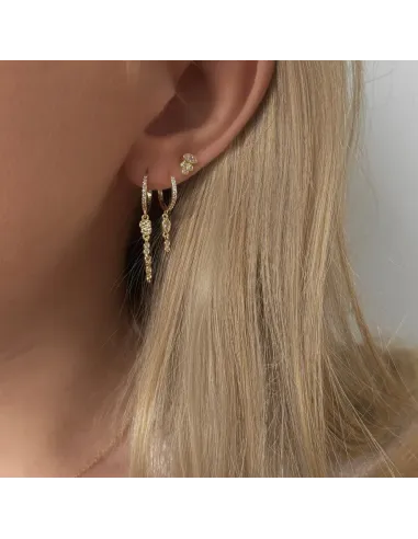 Joya Petite Studs – elegante, bølgede ørestikker fra Tides kollektionen.