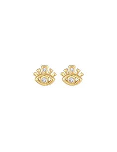 Joya Petite Studs – elegante, bølgede ørestikker fra Tides kollektionen.