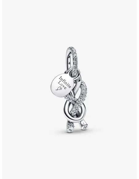PANDORA | Pavé Uendelighedknude Charm med vedhæng PANDORA | Pavé Uendelighedknude Charm med vedhæng