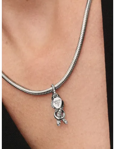 PANDORA | Pavé Uendelighedknude Charm med vedhæng