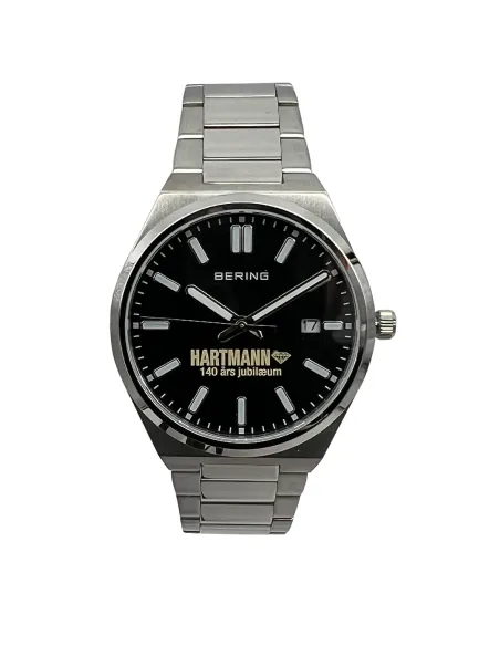 BERING Classic Ur – Poleret sølv, blå urskive. BERING Classic Ur – Poleret sølv, blå urskive.