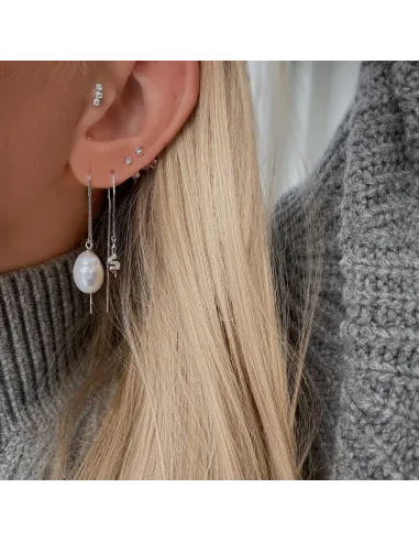 Nava Copenhagen | Agua Petite Studs - Sølv