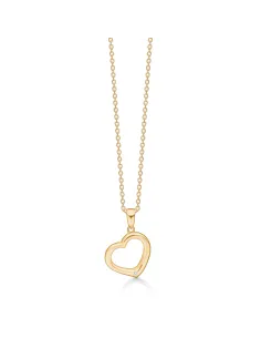 copy of Randers Sølv | Hjerte halskæde med cz forgyldt sølv