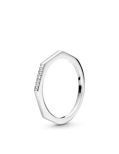 PANDORA | Ring i sterlingsølv med klare kubiske zirkoner