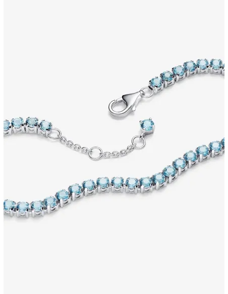 Pandora | Funklende Lyseblåt Tennisarmbånd Sterlingsølv Pandora | Funklende Lyseblåt Tennisarmbånd Sterlingsølv