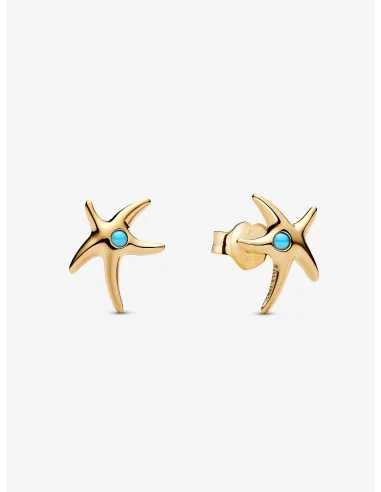 Pandora | Søstjerne Ørestikker 14 kt. guldbelægning