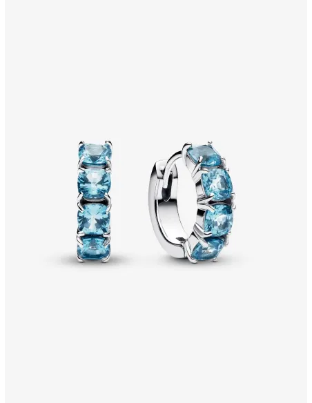 Pandora | Lyseblå Creoler Sterlingsølv Pandora | Lyseblå Creoler Sterlingsølv