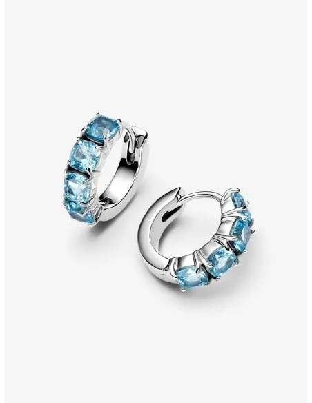 Pandora | Lyseblå Creoler Sterlingsølv Pandora | Lyseblå Creoler Sterlingsølv