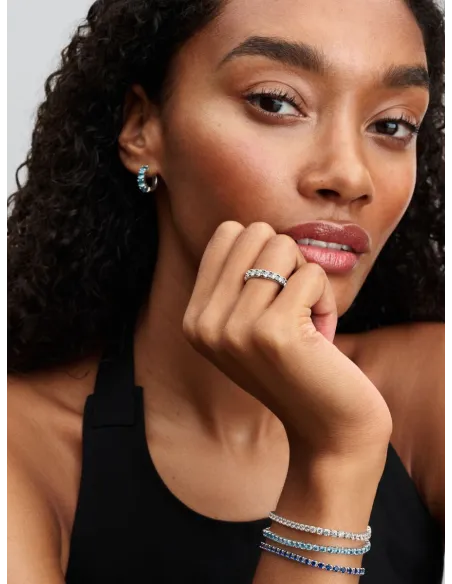 Pandora | Lyseblå Krammeøreringe Sterlingsølv Pandora | Lyseblå Krammeøreringe Sterlingsølv