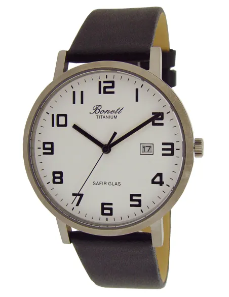 BONETT | Herreur titanium med tal/dato Ø40mm