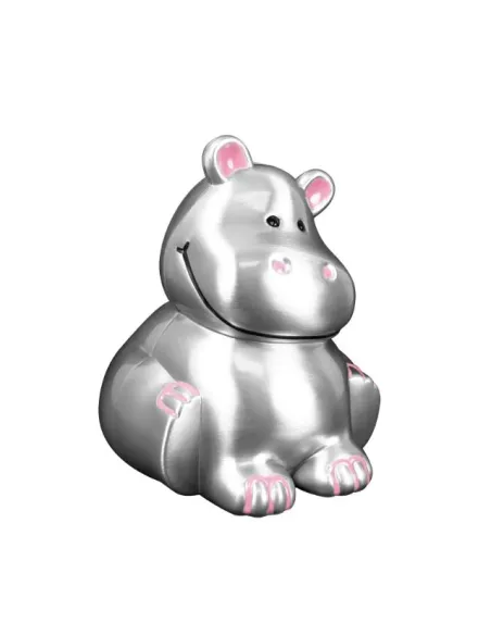 NOA KIDS | Fortinnet sparebøsse flodhest m. lyserøde ører