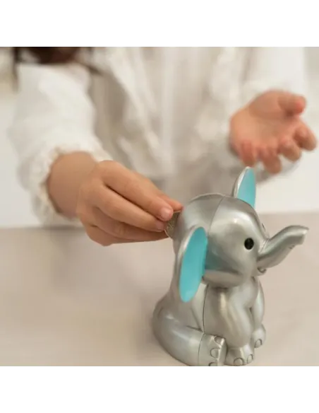 NOA KIDS | Fortinnet sparebøsse elefant m. blå ører NOA KIDS | Fortinnet sparebøsse elefant m. blå ører