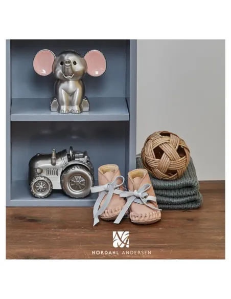 NOA KIDS | Fortinnet sparebøsse elefant m. lyserøde ører NOA KIDS | Fortinnet sparebøsse elefant m. lyserøde ører