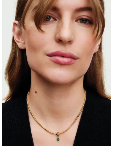 PANDORA | Maj Facetteret Grøn Evighedscirkel Charm med vedhæng