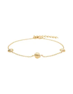 NORDAHL JEWELLERY | Forgyldt sølv armbånd cirkel BREEZE52