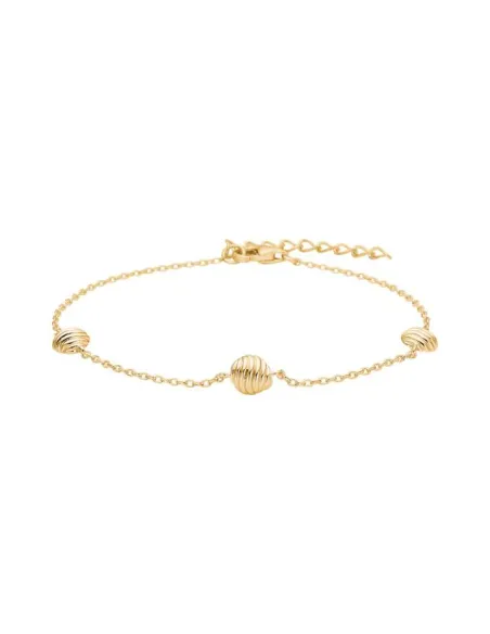 NORDAHL JEWELLERY | Forgyldt sølv armbånd cirkel BREEZE52