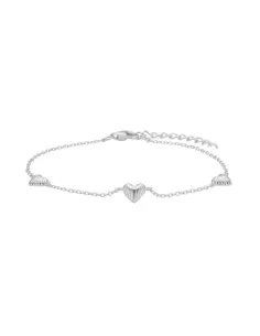 NORDAHL JEWELLERY | Rhd. sølv armbånd hjerte BREEZE52