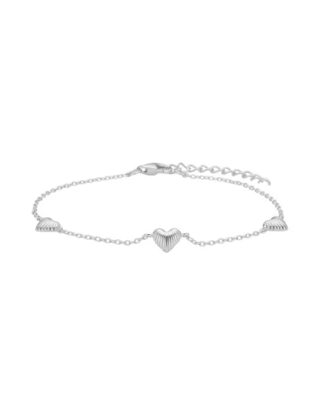NORDAHL JEWELLERY | Rhd. sølv armbånd hjerte BREEZE52