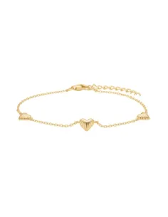 NORDAHL JEWELLERY | Forgyldt sølv armbånd hjerte BREEZE52