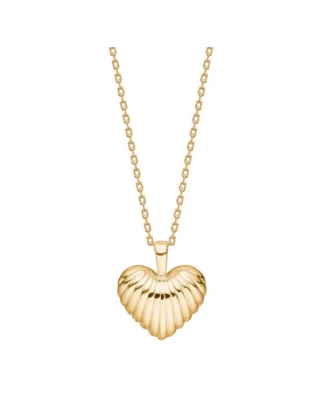 NORDAHL JEWELLERY | Forgyldt sølv halskæde hjerte BREEZE52