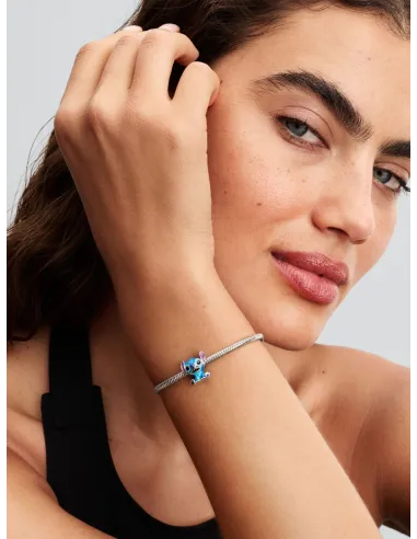 Pandora Julemagi Muranoglas Charm i rød med gylden folie og julemotiver