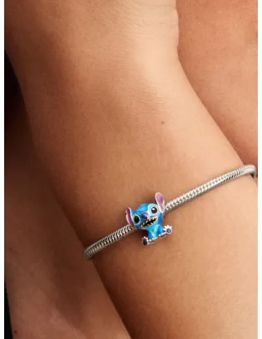 Pandora Julemagi Muranoglas Charm i rød med gylden folie og julemotiver