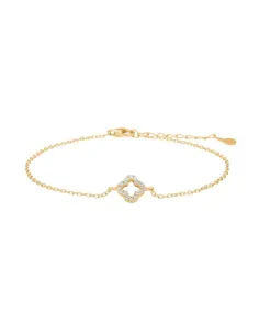 JOANLINOR | Forgyldt sølv armbånd firekløver PAMELANOR