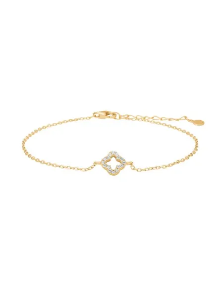 JOANLINOR | Forgyldt sølv armbånd firekløver PAMELANOR