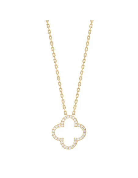 JOANLINOR | Forgyldt sølv halskæde firekløver PAMELANOR