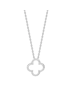 JOANLINOR | Rhd. sølv halskæde firekløver PAMELANOR