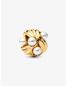 PANDORA | Abstrakt Bølgecharm 14 kt. guldbelægning