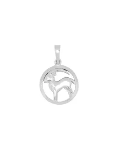 Siersbøl | Rhod. sølvvedhæng STENBUKKEN 12mm