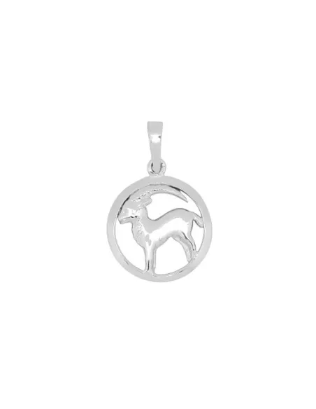 Siersbøl | Rhod. sølvvedhæng STENBUKKEN 12mm