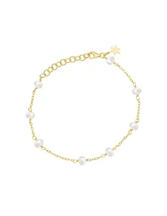 SUSANNE FRIIS BJØRNER | Armbånd i forgyldt sølv m. Perler