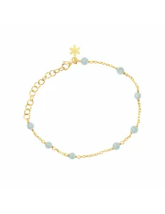 SUSANNE FRIIS BJØRNER | Armbånd i forgyldt sølv med akvamarin
