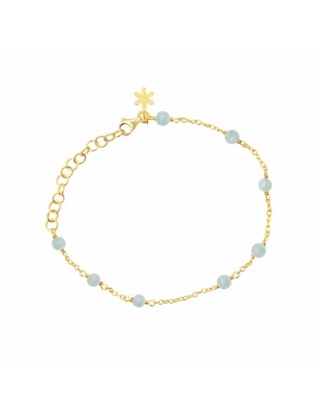 SUSANNE FRIIS BJØRNER | Armbånd i forgyldt sølv med akvamarin