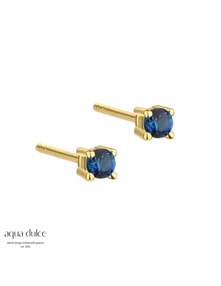AQUA DULCE | MINI KAYA BLUE EARSTUD | GOLDEN AQUA DULCE | MINI KAYA BLUE EARSTUD | GOLDEN