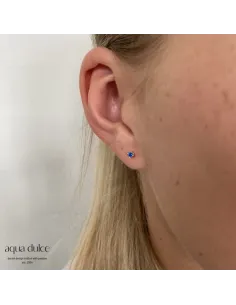 AQUA DULCE | MINI KAYA BLUE EARSTUD | GOLDEN 2