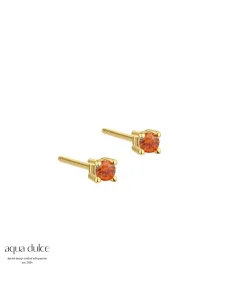 AQUA DULCE | MINI KAYA ORANGE EARSTUD | GOLDEN
