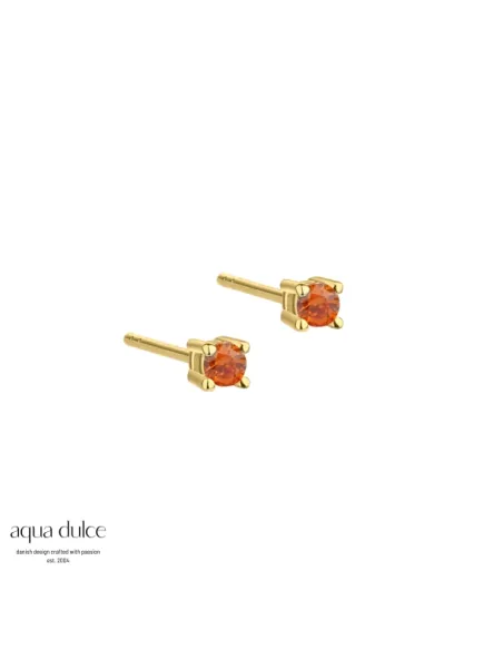 AQUA DULCE | MINI KAYA ORANGE EARSTUD | GOLDEN AQUA DULCE | MINI KAYA ORANGE EARSTUD | GOLDEN