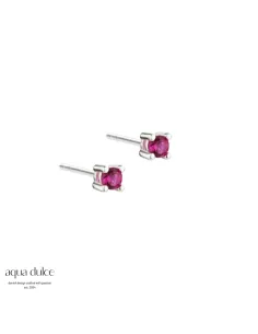 AQUA DULCE | MINI KAYA PINK EARSTUD | SILVER