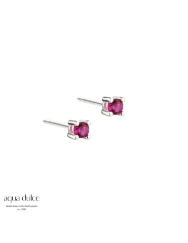 AQUA DULCE | MINI KAYA PINK EARSTUD | SILVER