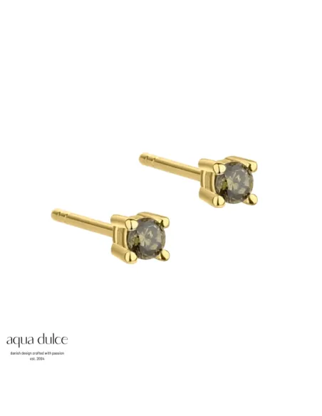 AQUA DULCE | MINI KAYA OLIVE EARSTUD | GOLDEN AQUA DULCE | MINI KAYA OLIVE EARSTUD | GOLDEN