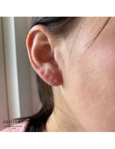 AQUA DULCE | MINI KAYA SKY EARSTUD | SILVER