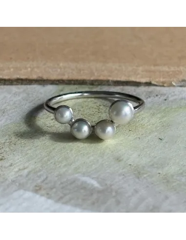STINE A | Pearl Berrie Ring Silver
