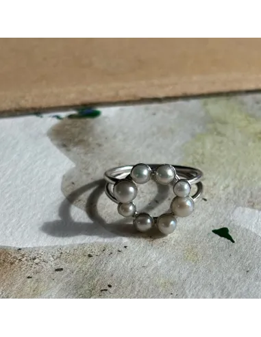 STINE A | Pearl Berrie Ring Silver