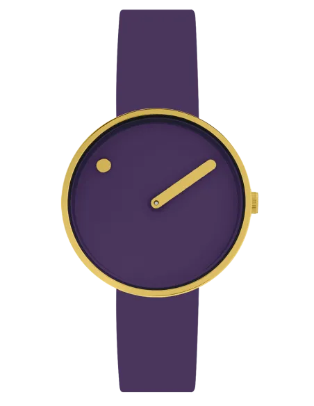 PICTO | 34 mm / Nocturne Purple urskive / Nocturne Purple læderrem