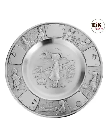 NOA KIDS | Tin platte (tallerken) pige Ø18