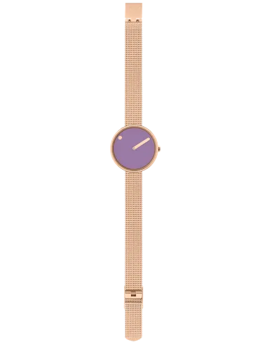 PICTO | 30 mm / Violet Glow urskive / Mat rosaguld netrem