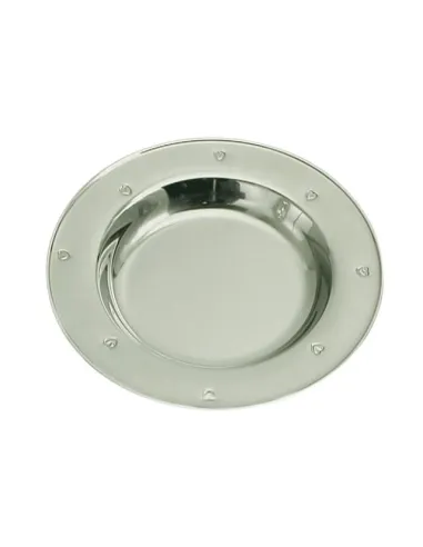 NOA KIDS | Rustfri stål tallerken m. hjerter